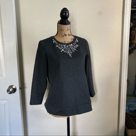 Tops - Statement Neck Piece Thick Office Blouse